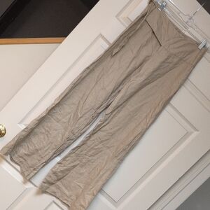 LONDONJEAN Women's Tan Wide Leg Pants